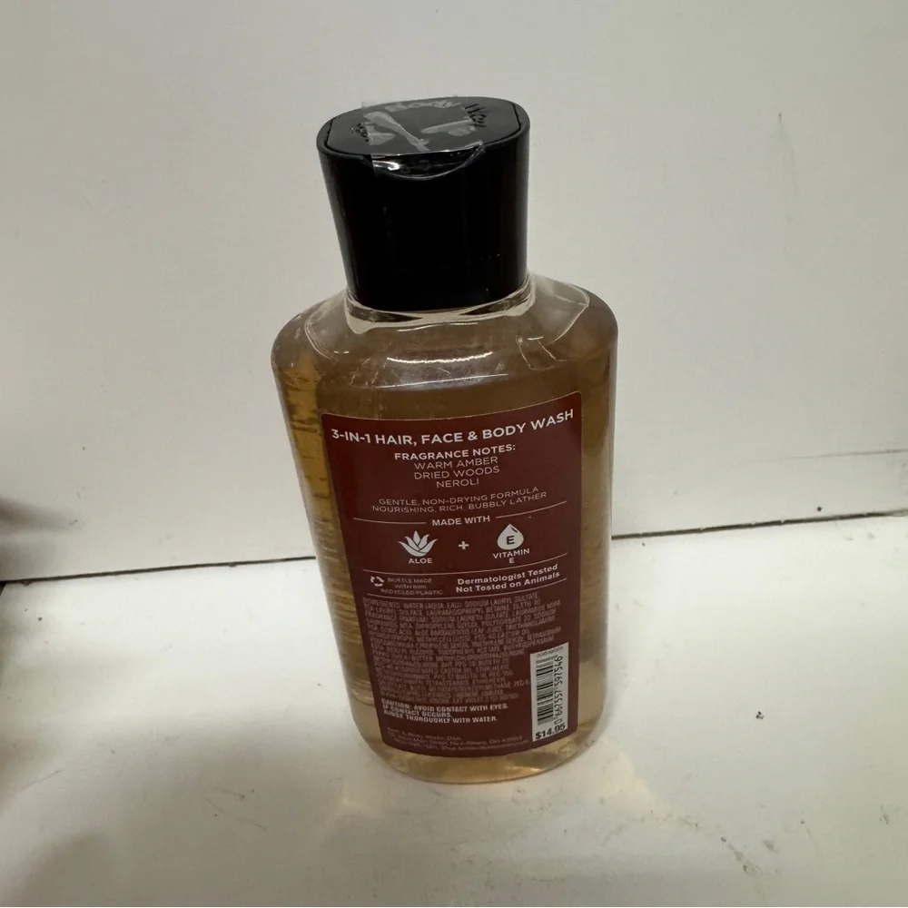 Bath Body Work Smooth Amber 3 In 1 Hair Face Bodywash 10 OZ